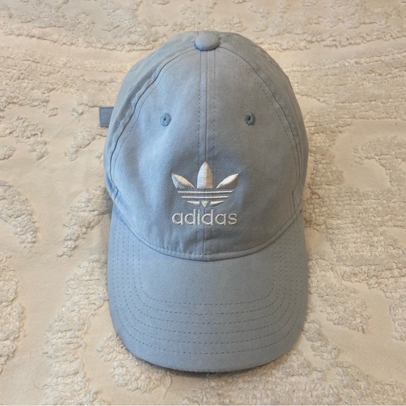 adidas Originals Accessories - ADIDAS Originals Women's Relaxed Cap Baby Blue Metal Buckle+Tuck Closure